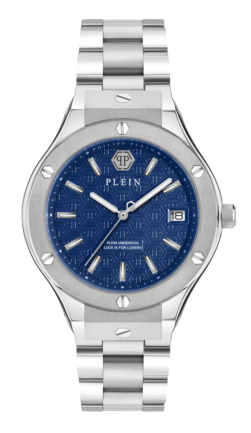 Philipp plein Ufa-New Gent Line Blue Round Quartz Men Watch
