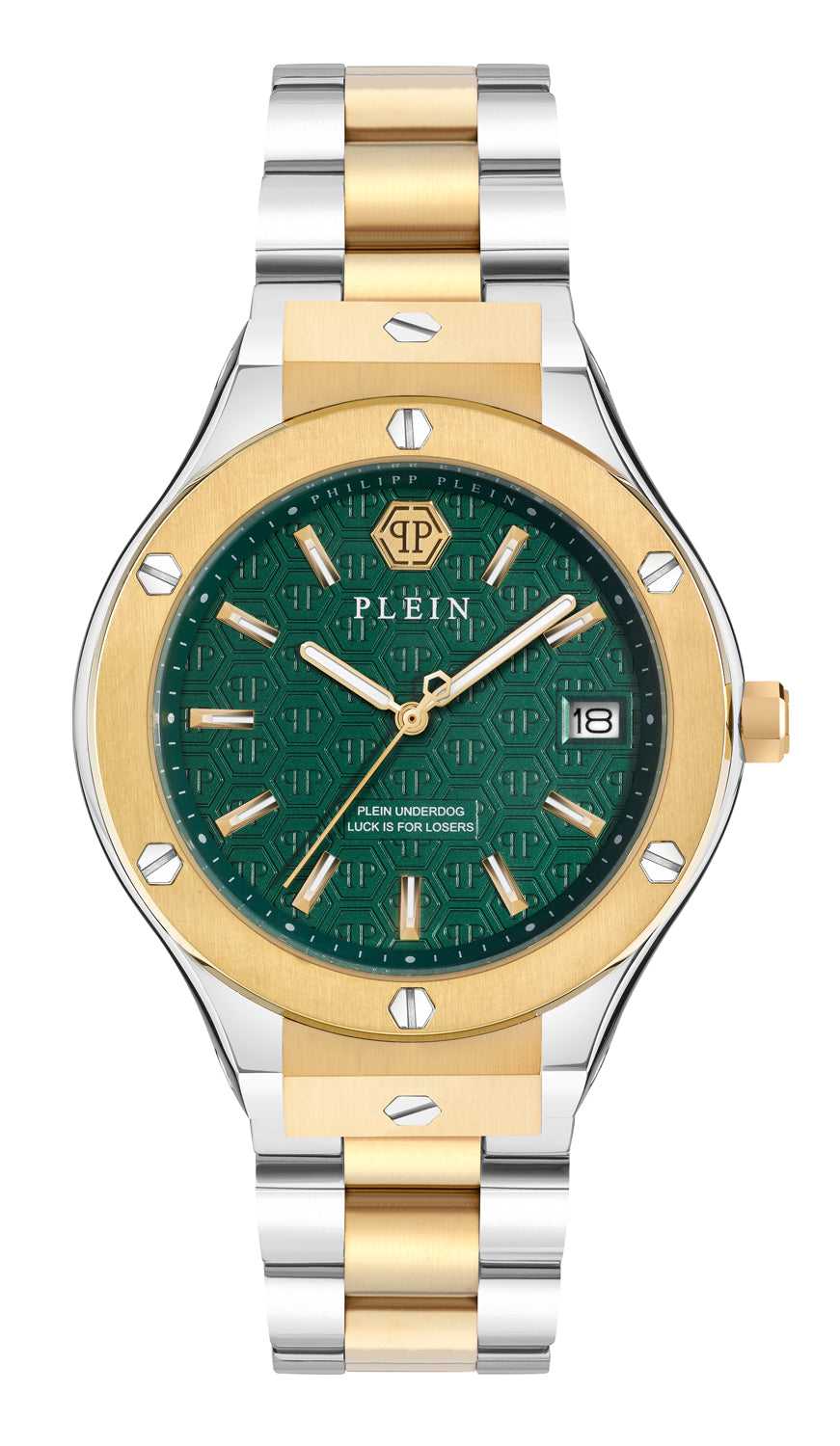 Philipp plein Ufa-New Gent Line Green Round Quartz Men Watch