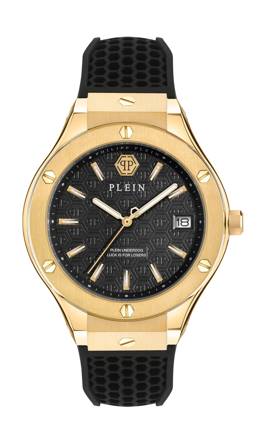Philipp plein Ufa-New Gent Line Black Round Quartz Men Watch