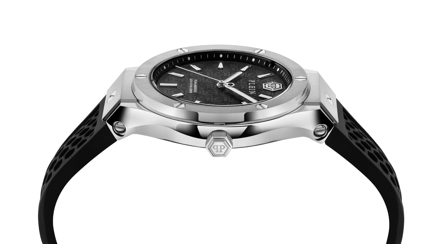 Philipp plein Ufa-New Gent Line Black Round Quartz Men Watch