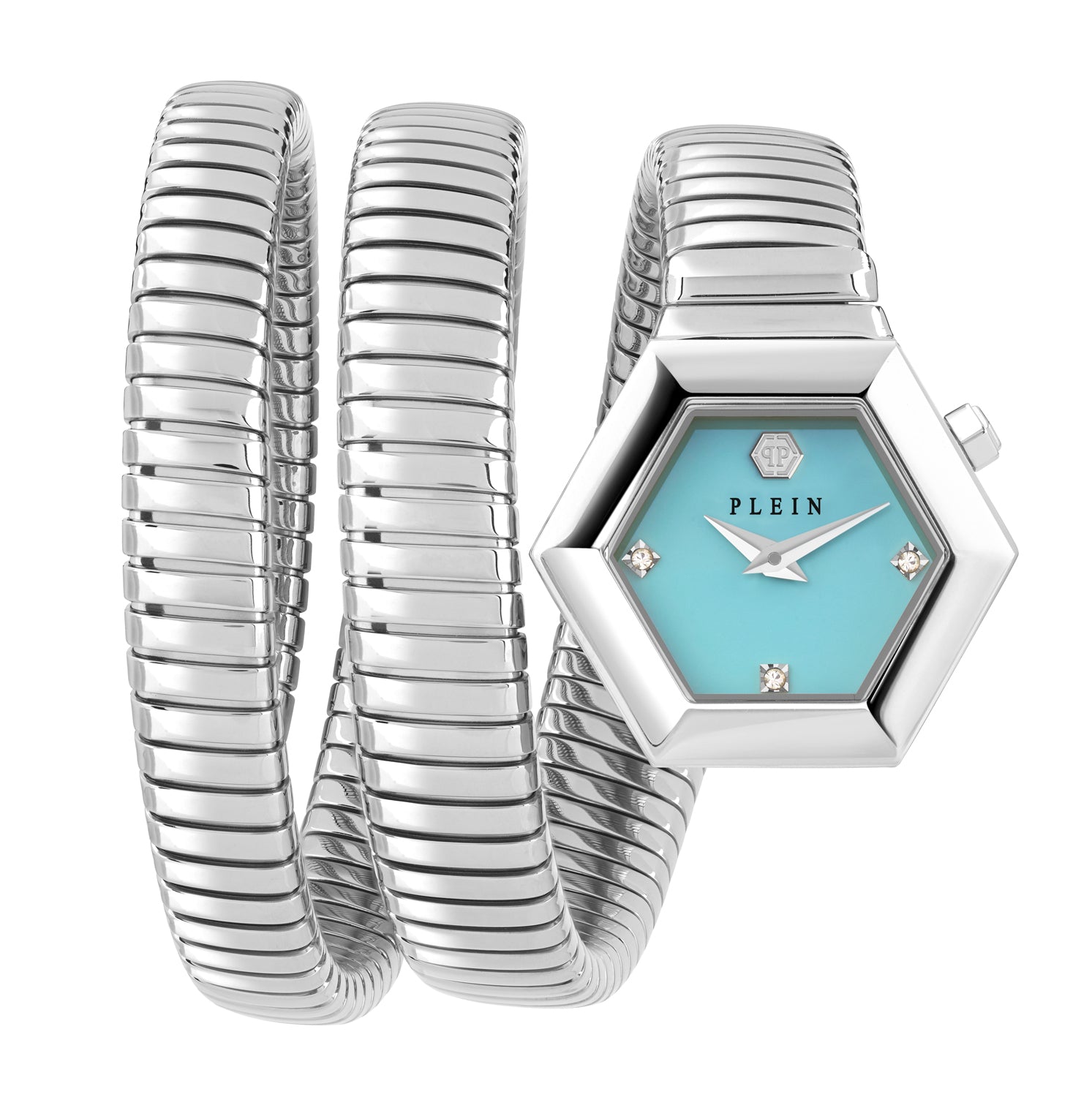 Philipp Plein PWZAA0625 Turquoise Women 28 mm Hexagon Watch