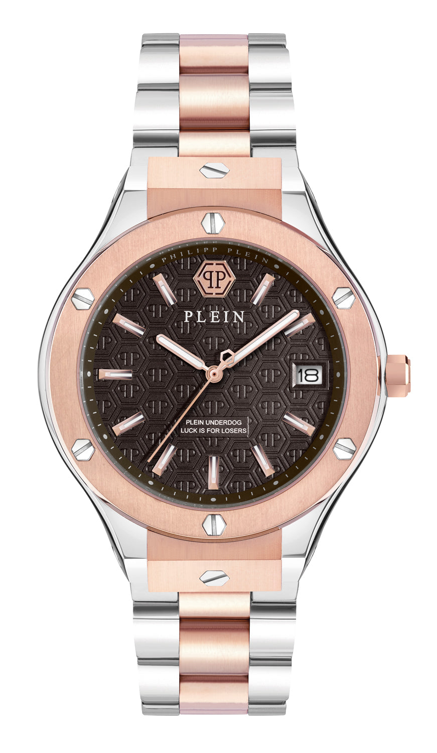 Philipp plein Ufa-New Gent Line Brown Round Quartz Men Watch
