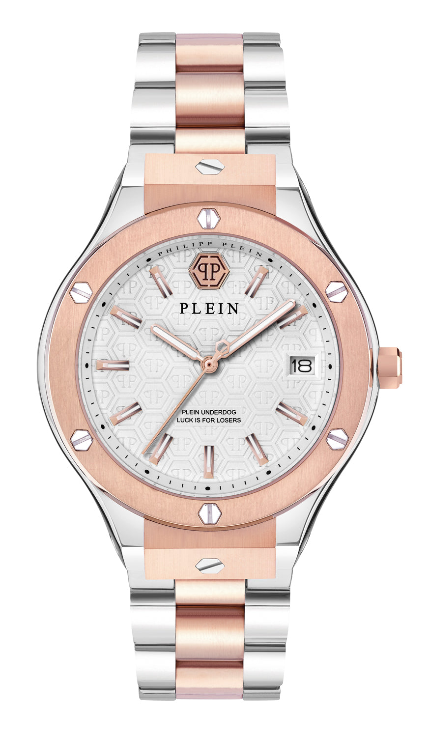 Philipp plein Ufa-New Gent Line Silver Round Quartz Men Watch