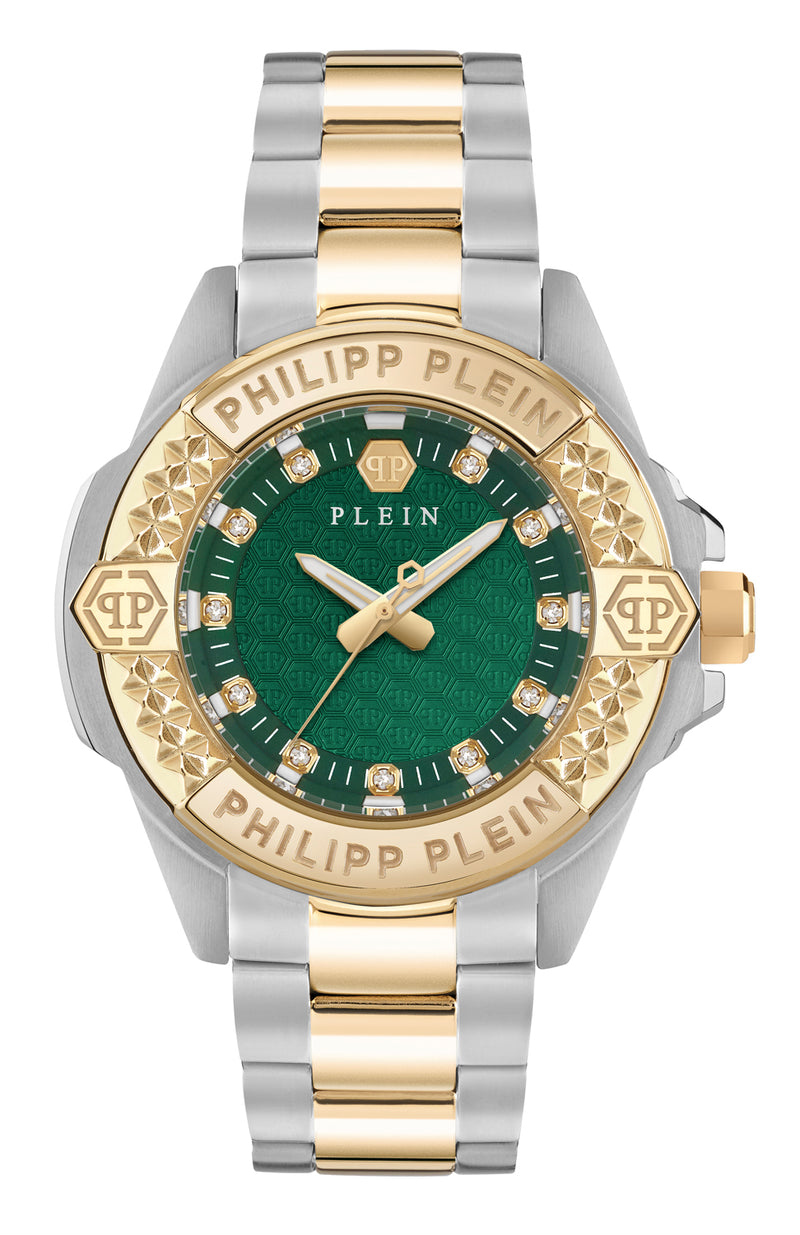 Philipp plein Ofa-The Skull Green Round Quartz Women Watch Watch Philipp Plein