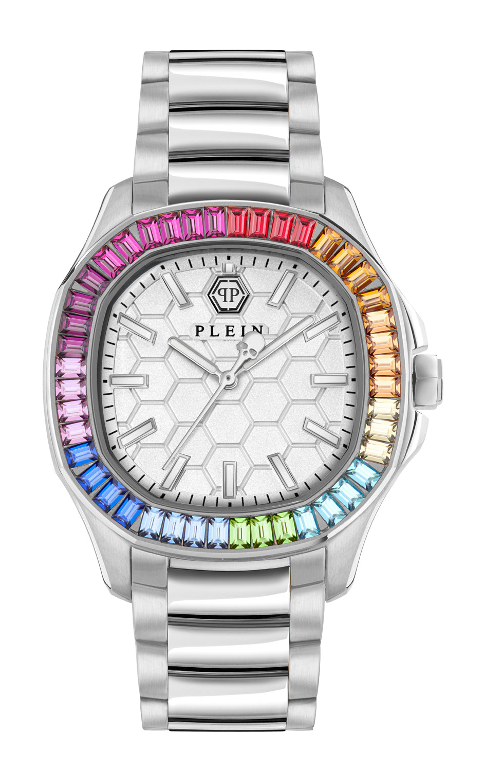 Philipp Plein PWTAA1124 Silver Women 37 mm Asymmetrical Watch