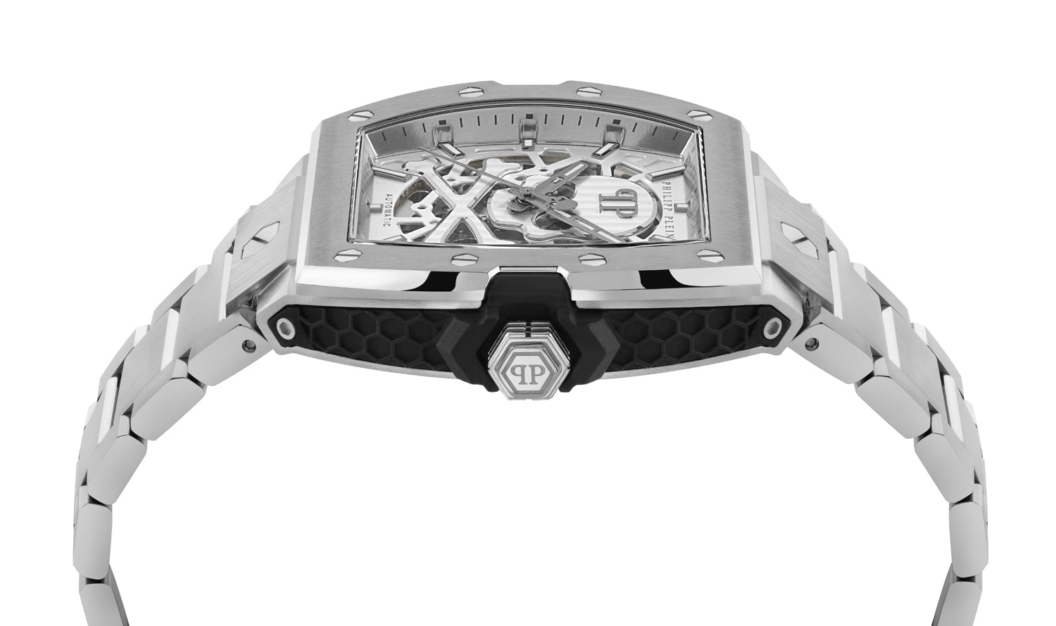 Philipp plein Jfa-The Skeleton Restyle Silver Tonneau Automatic Men Watch