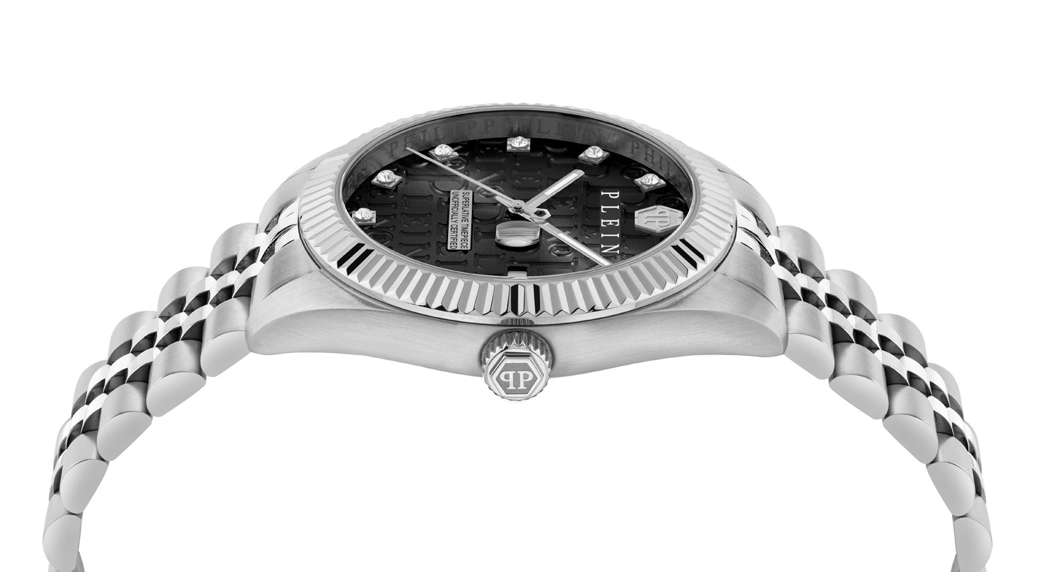 Philipp plein Mfa-New Date Superlative Black Round Quartz Men Watch
