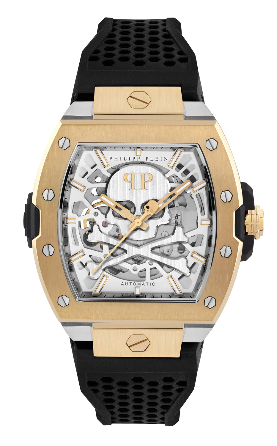 Philipp plein Jfa-The Skeleton Restyle Silver Tonneau Automatic Men Watch