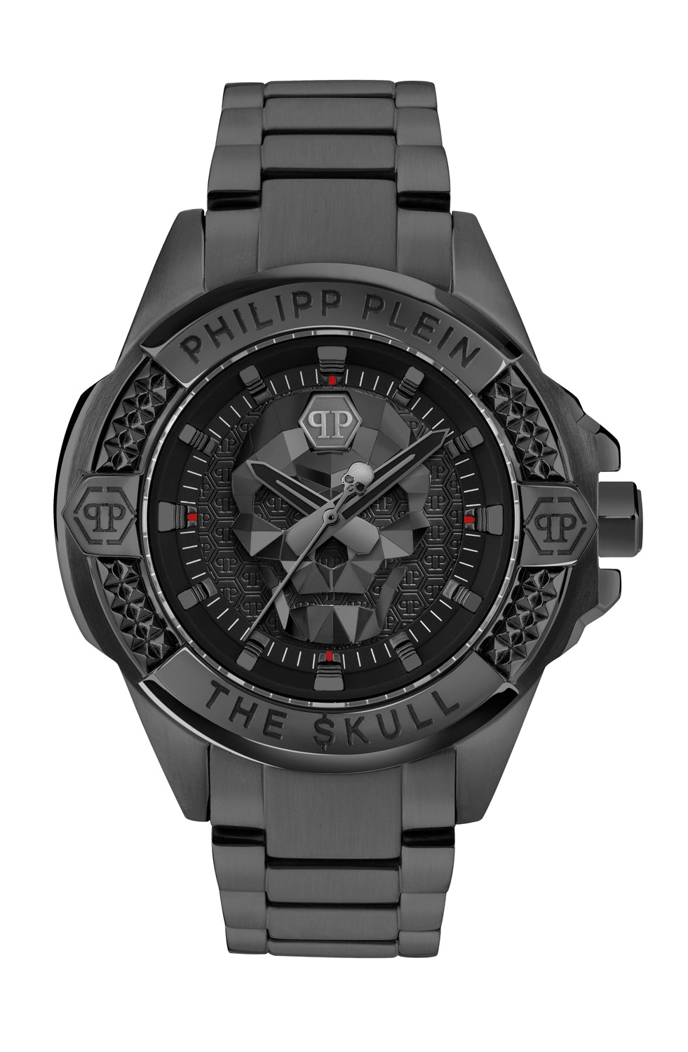 Philipp plein Aaa - The Skull Black Round Quartz Men Watch Watch Philipp Plein