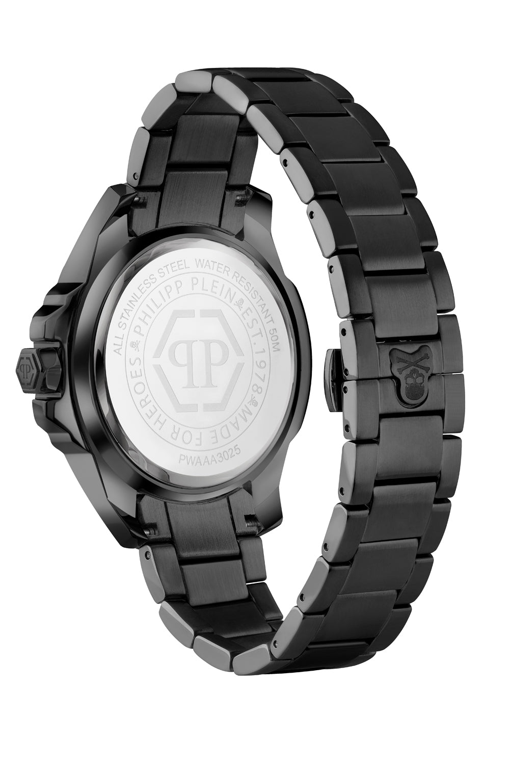 Philipp plein Aaa - The Skull Black Round Quartz Men Watch