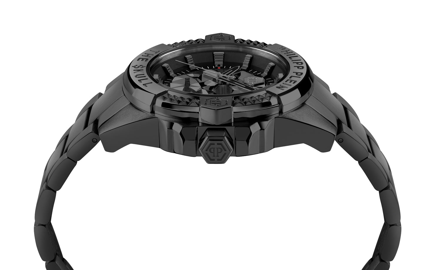 Philipp plein Aaa - The Skull Black Round Quartz Men Watch
