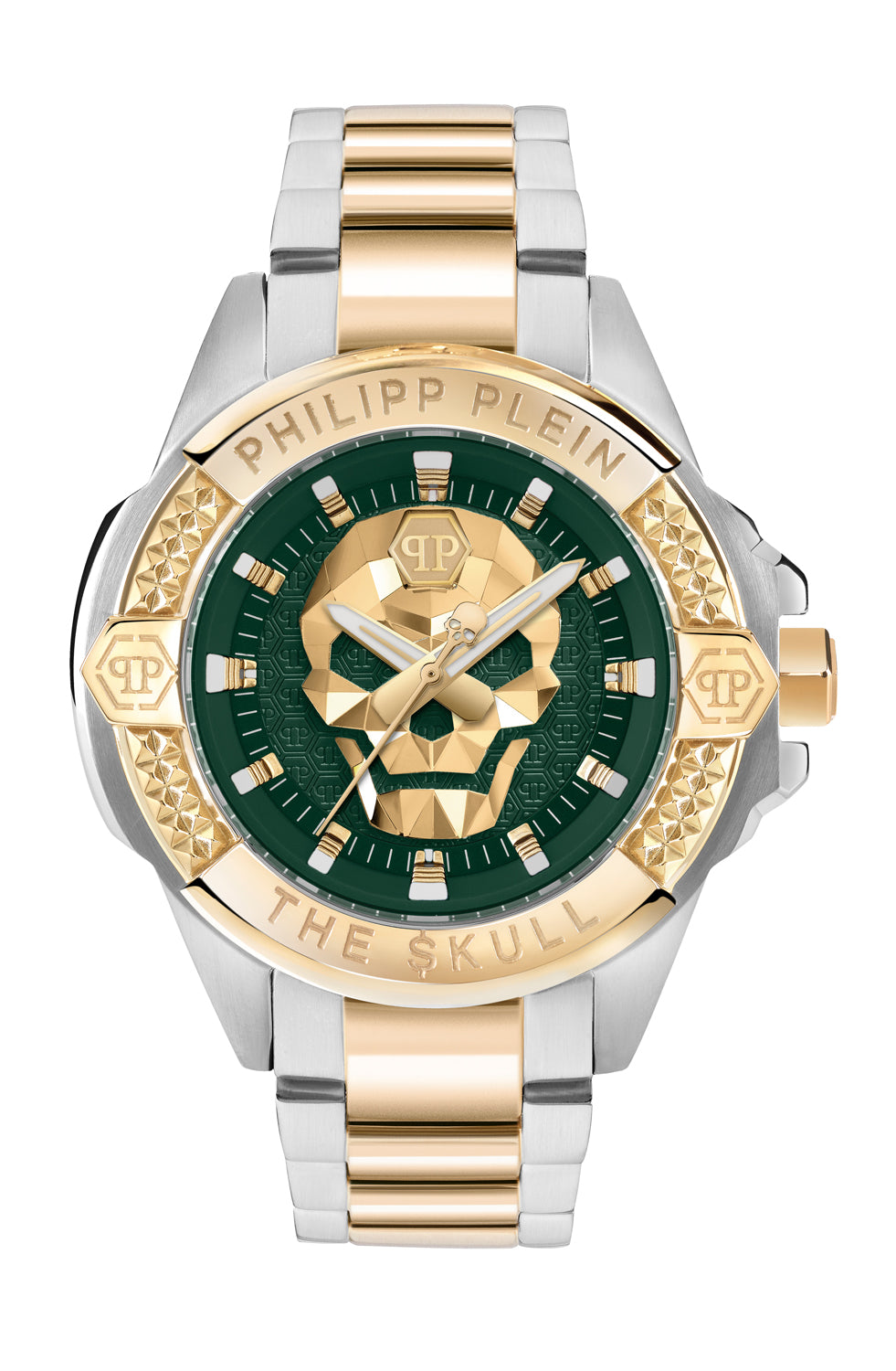 Philipp plein Aaa - The Skull Green Round Quartz Men Watch