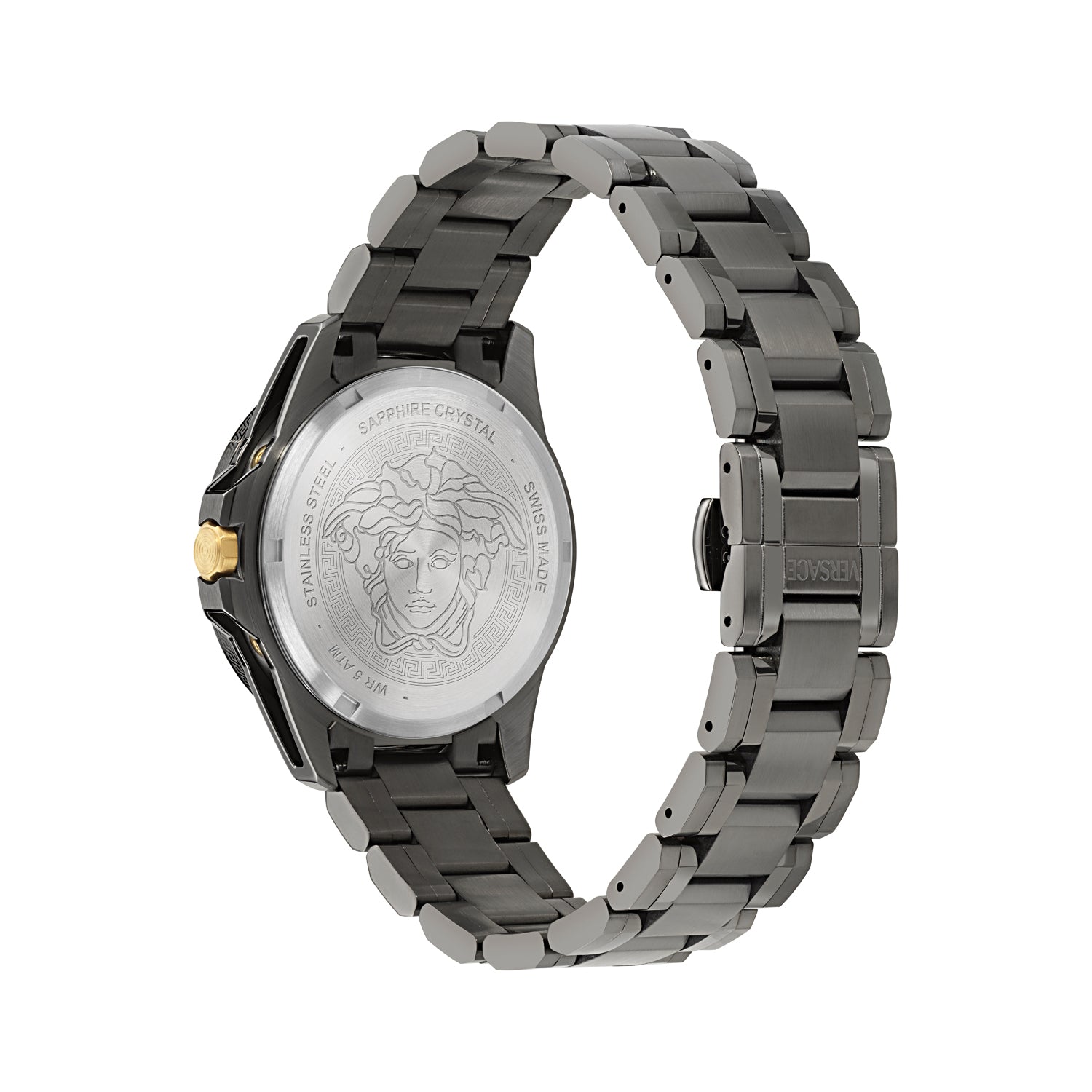 Versace Galaxy Moonph Black Round Quartz Men Watch