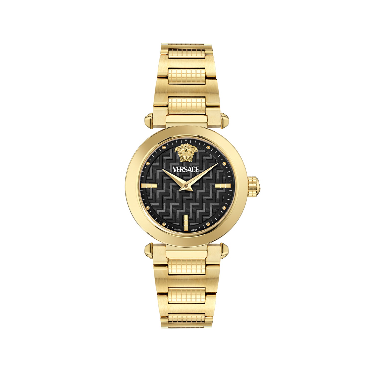Versace Greek Black Asymmetrical Quartz Women Watch Watch Versace
