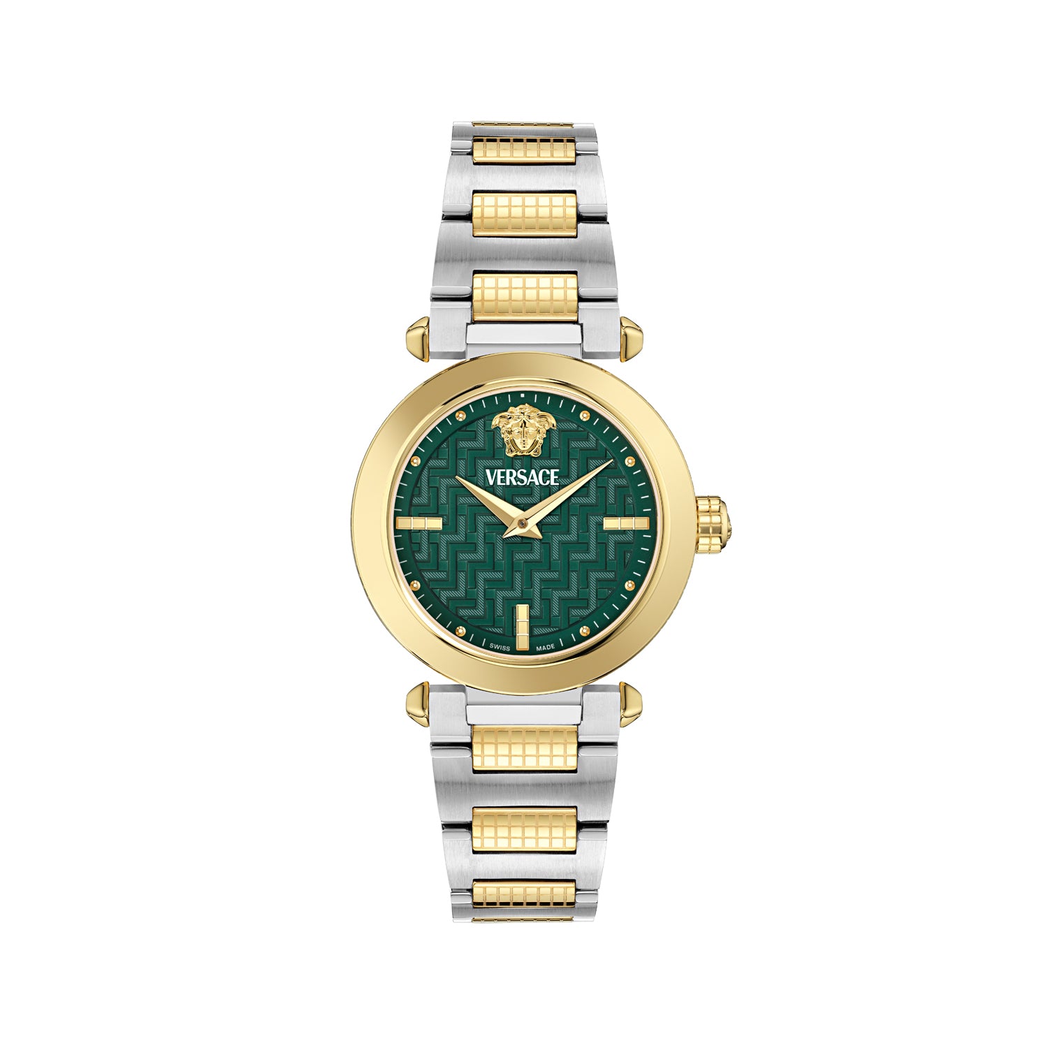 Versace Greek Green Asymmetrical Quartz Women Watch Watch Versace