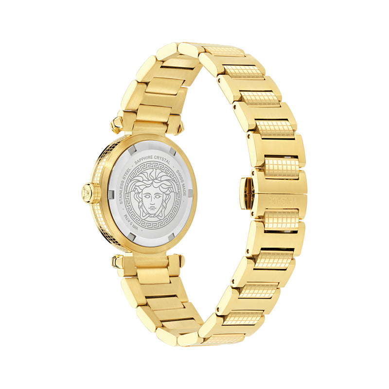Versace Greek Black Asymmetrical Quartz Women Watch Watch Versace