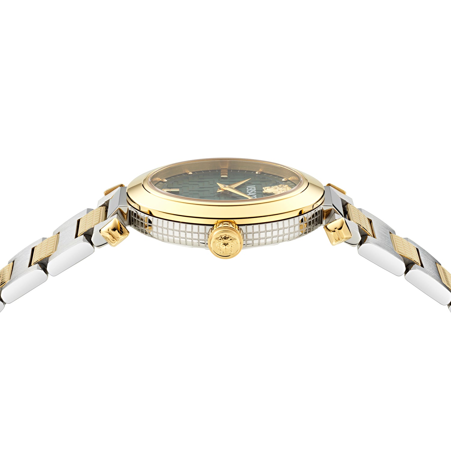 Versace Greek Green Asymmetrical Quartz Women Watch