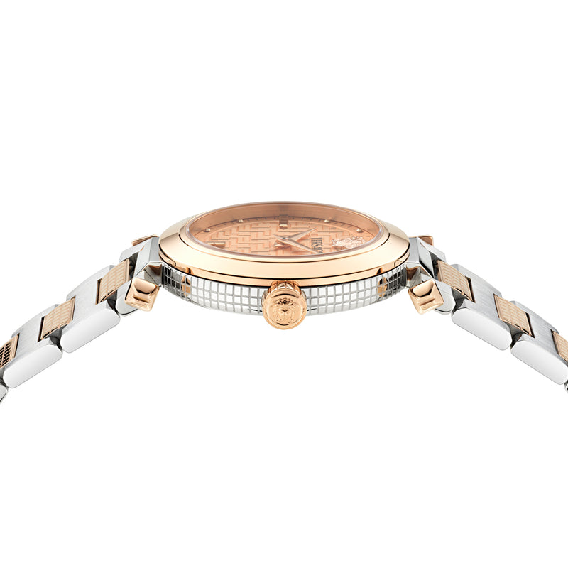 Versace Greek Rose Gold Asymmetrical Quartz Women Watch Watch Versace