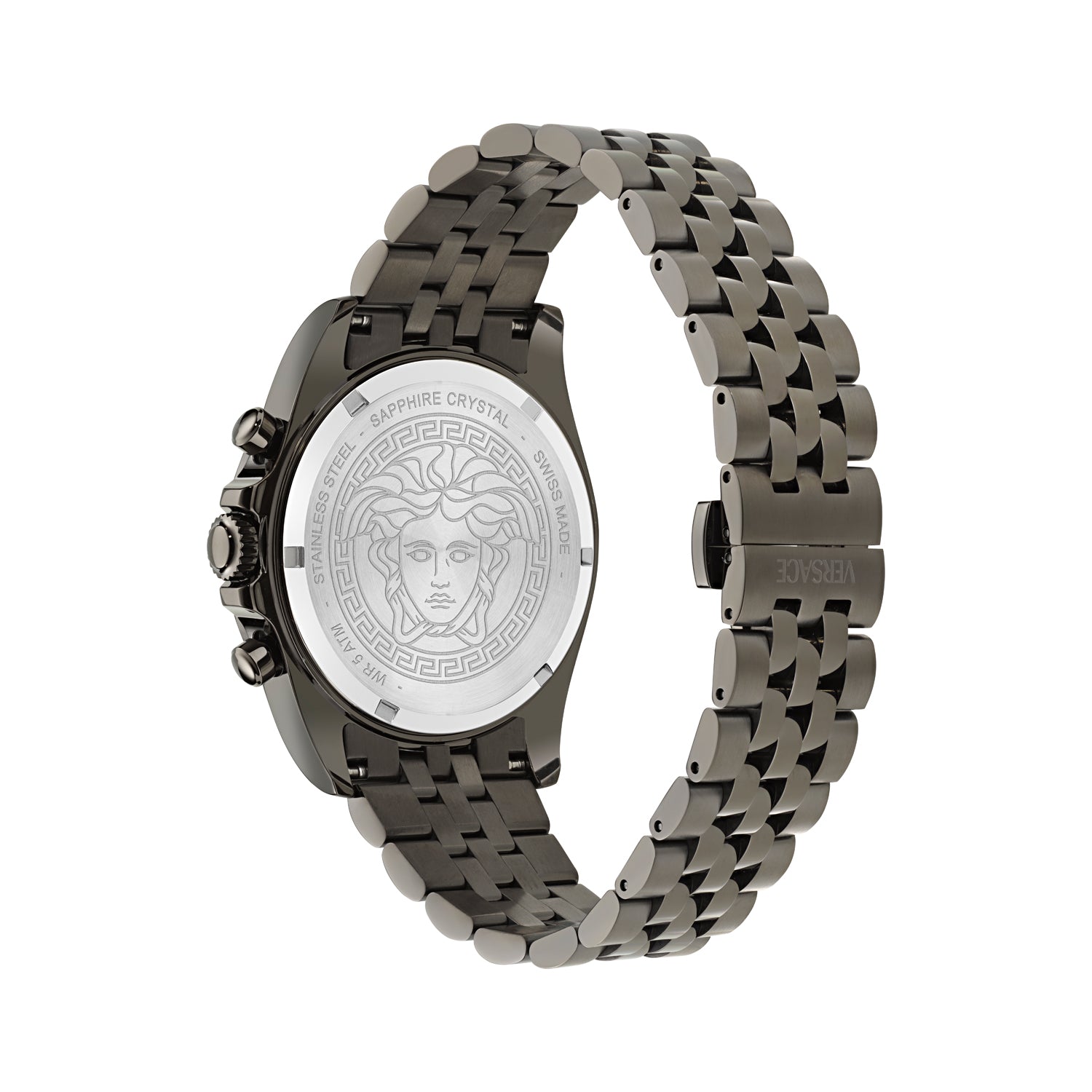 Versace Greca Wave Blue Round Quartz Men Watch