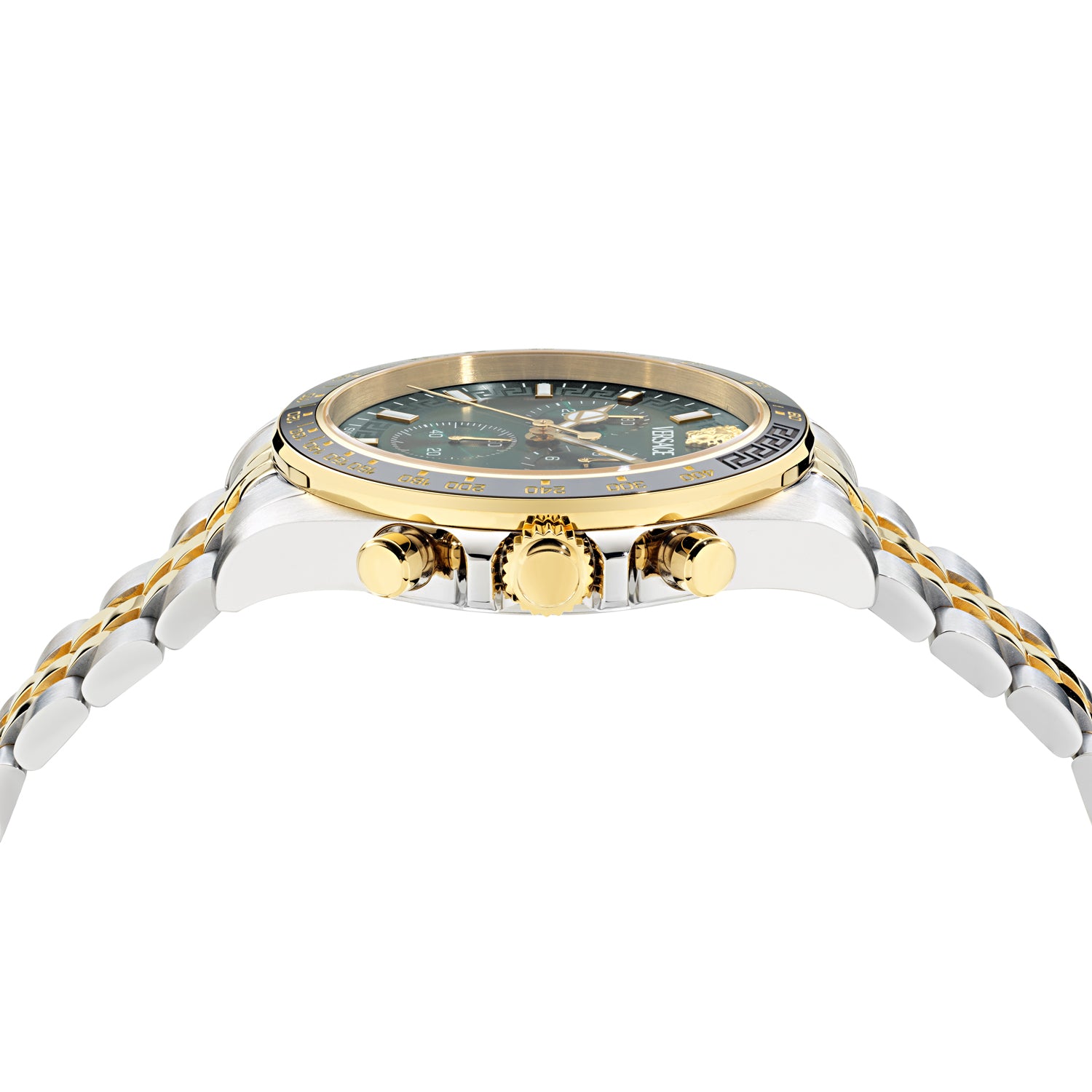 Versace Greca Wave Green Round Quartz Men Watch