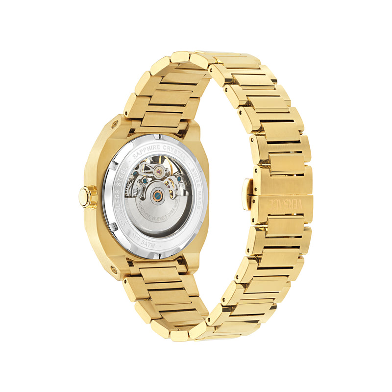 Versace V-Contempo Gmt Black Asymmetrical Quartz Men Watch Watch Versace