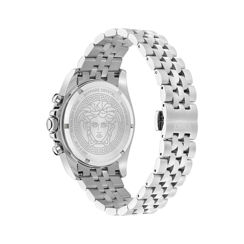 Versace Greca Wave Grey Round Quartz Men Watch Watch Versace