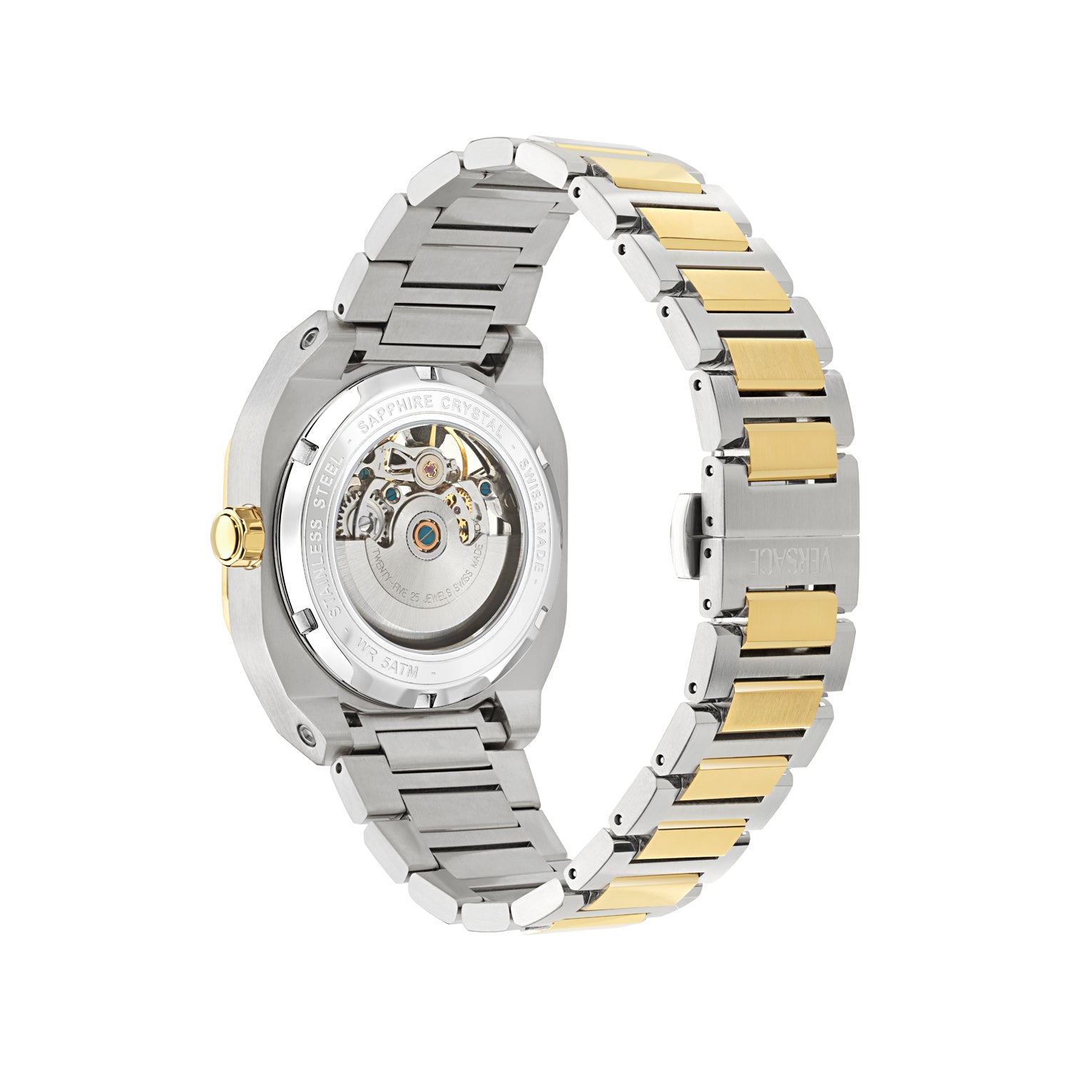 Versace V-Contempo Gmt Green Asymmetrical Quartz Men Watch