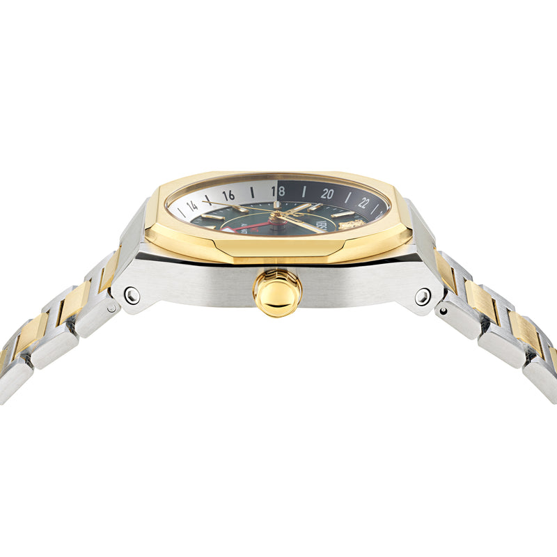Versace V-Contempo Gmt Green Asymmetrical Quartz Men Watch Watch Versace