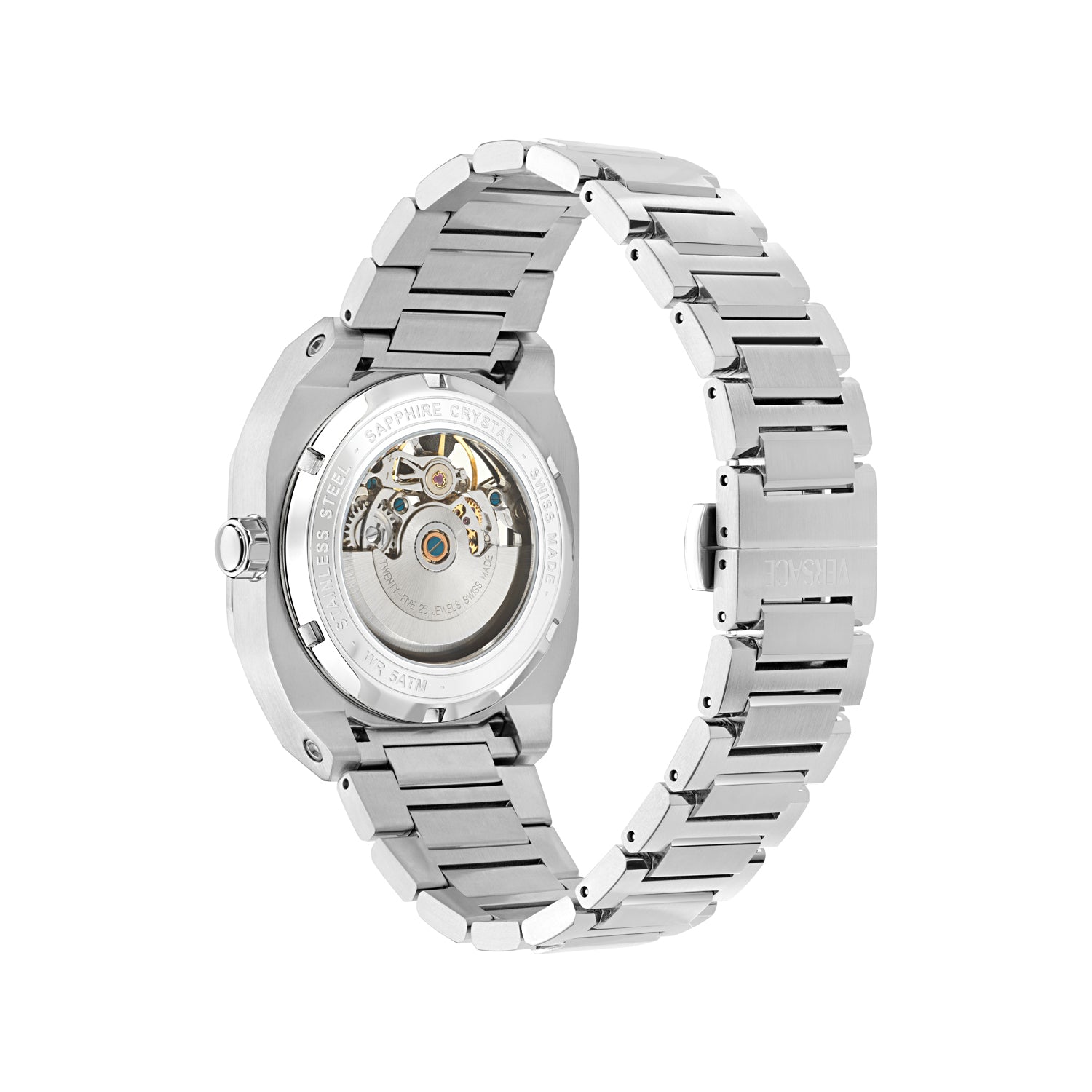 Versace V-Contempo Gmt Blue Asymmetrical Quartz Men Watch