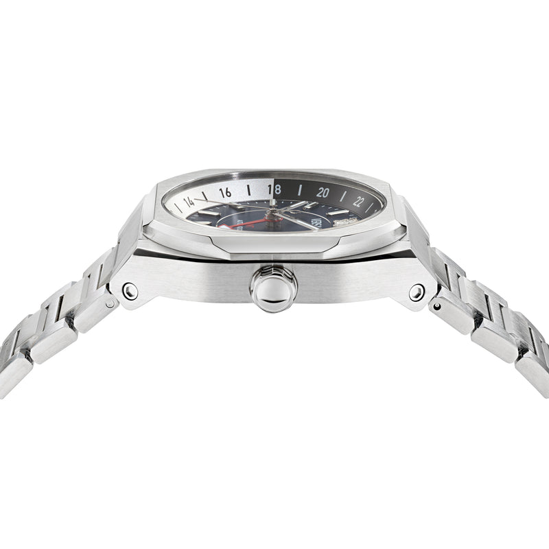 Versace V-Contempo Gmt Blue Asymmetrical Quartz Men Watch Watch Versace