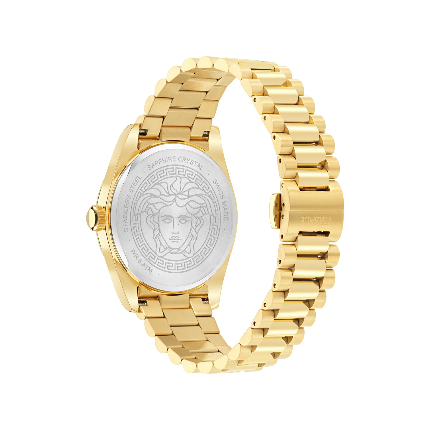 Versace Millenium G Silver Round Quartz Men Watch