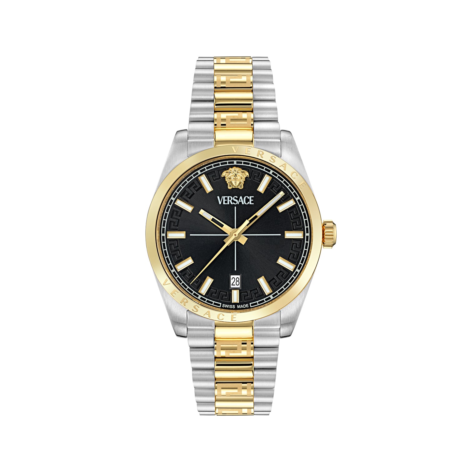 Versace Millenium G Black Round Quartz Men Watch