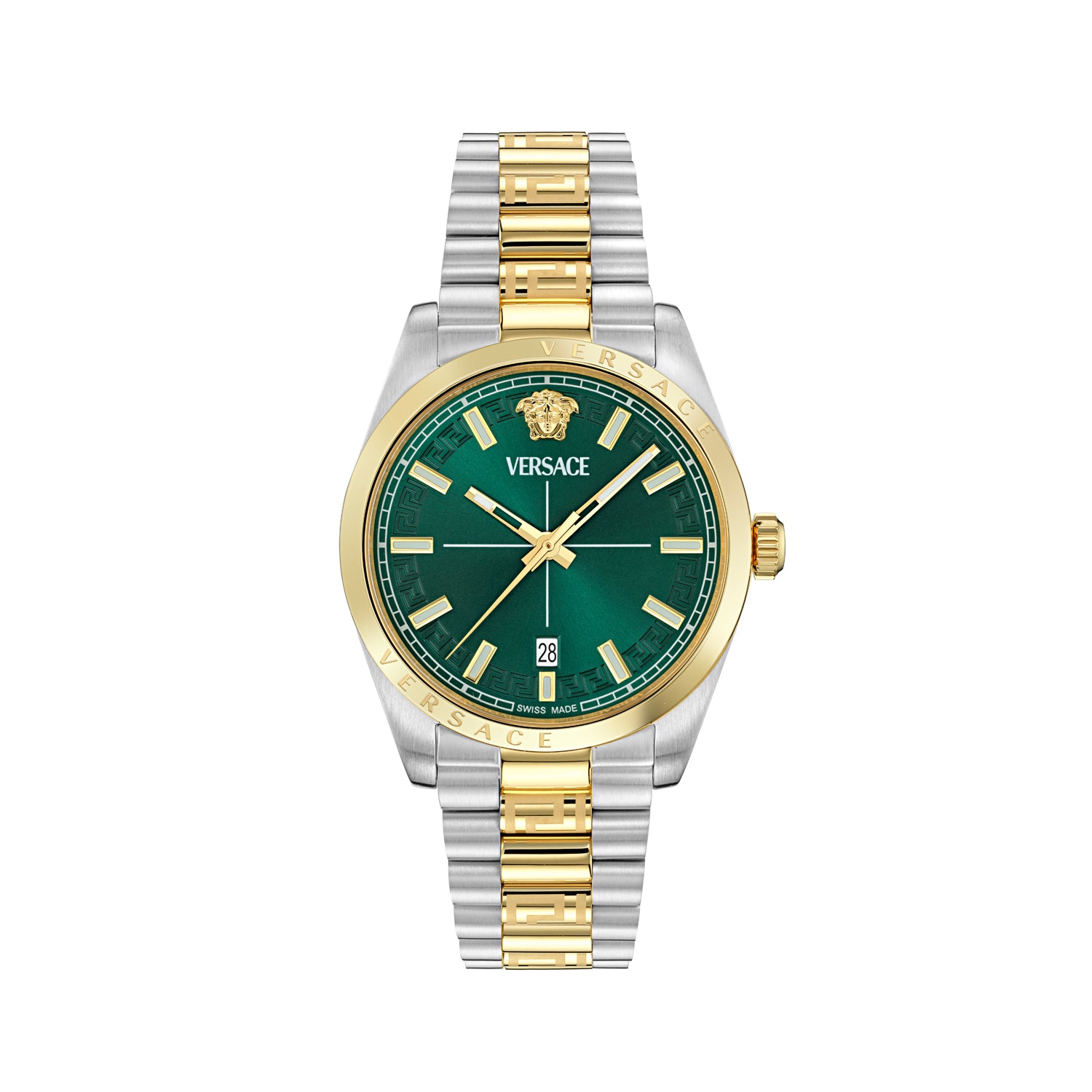 Versace Millenium G Green Round Quartz Men Watch