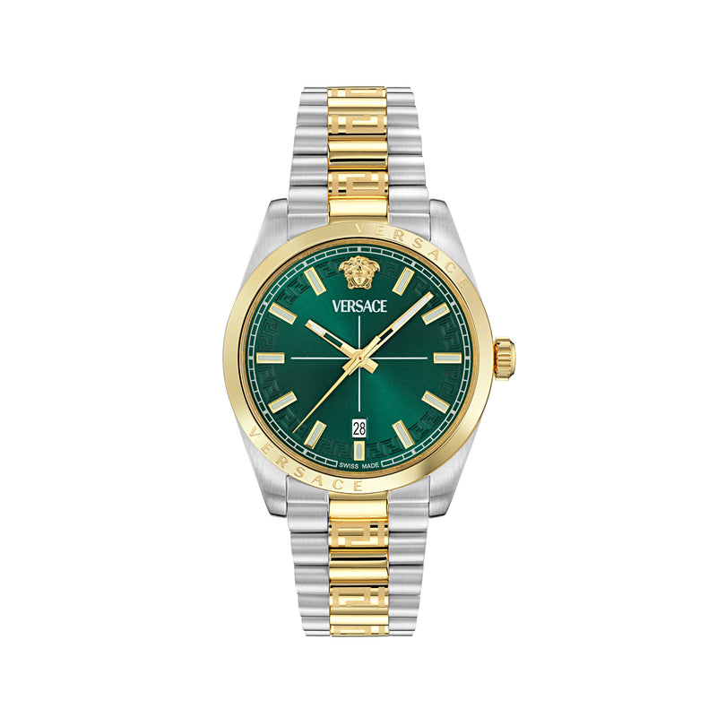 Versace Millenium G Green Round Quartz Men Watch Watch Versace