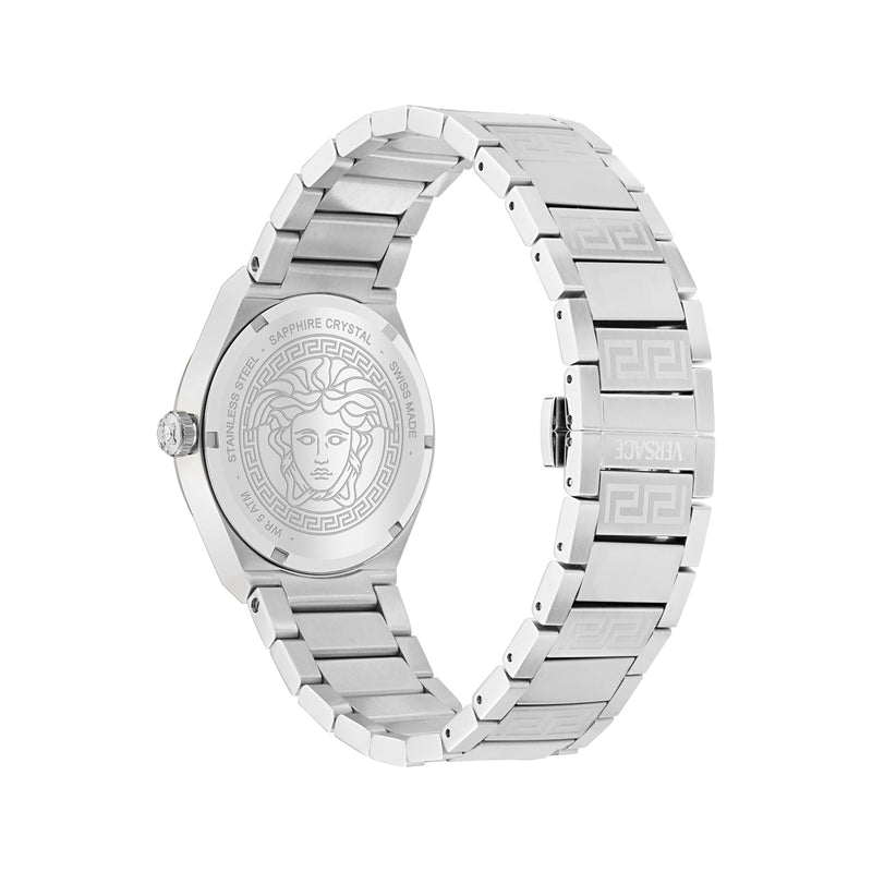 Versace V-Auria Green Asymmetrical Quartz Men Watch Watch Versace