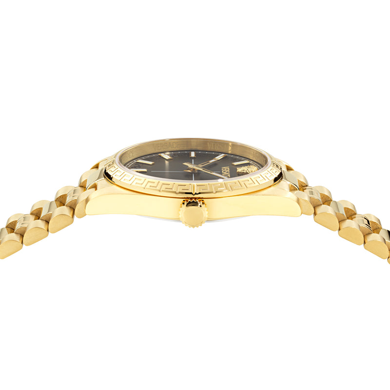 Versace Millenium L. Black Round Quartz Men Watch Watch Versace