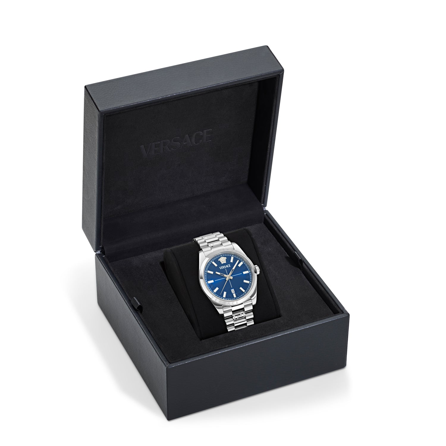 Versace Millenium G Blue Round Quartz Men Watch