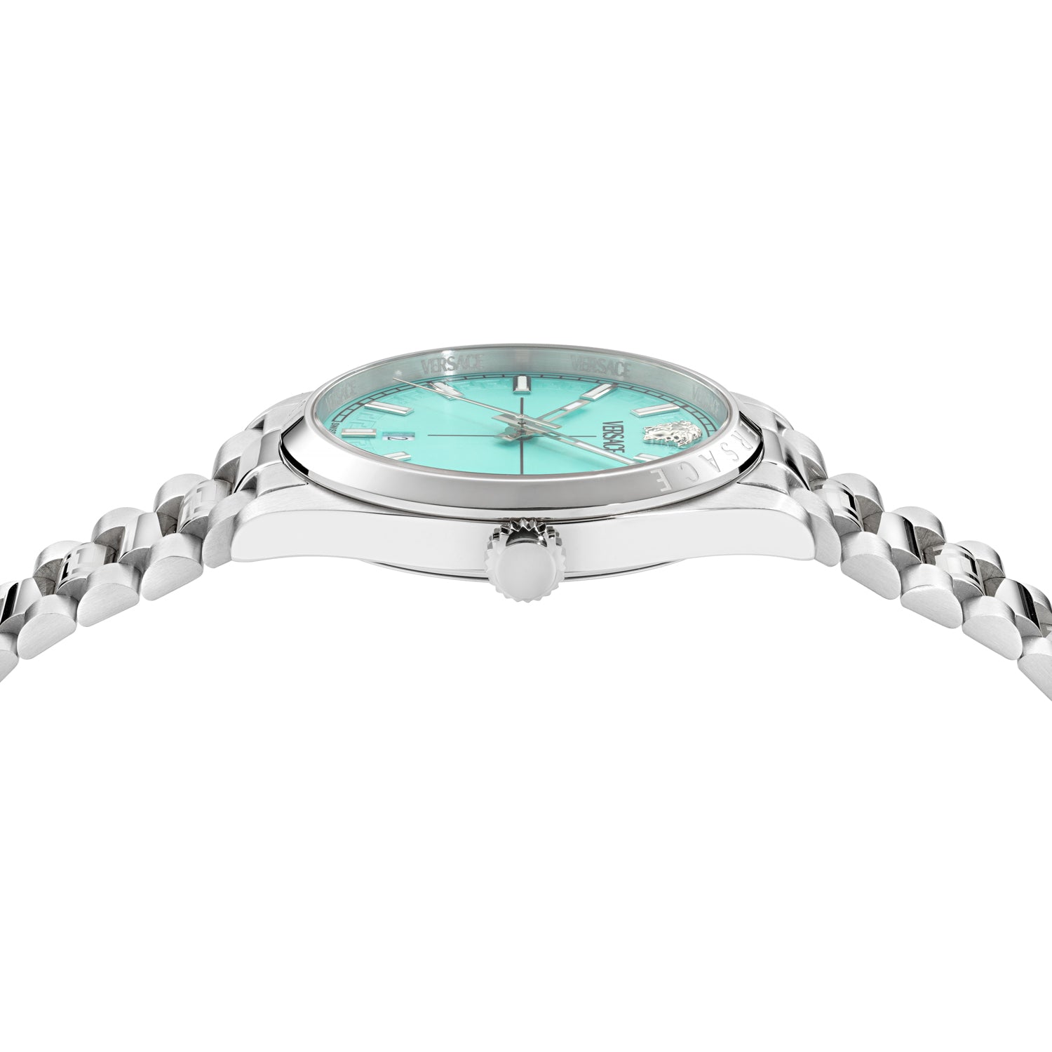 Versace Millenium G Light Blue Round Quartz Men Watch