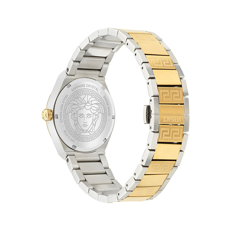 Versace V-Auria Green Asymmetrical Quartz Men Watch Watch Versace
