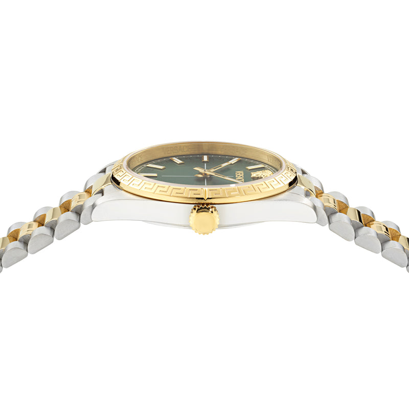 Versace Millenium L. Green Round Quartz Women Watch Watch Versace