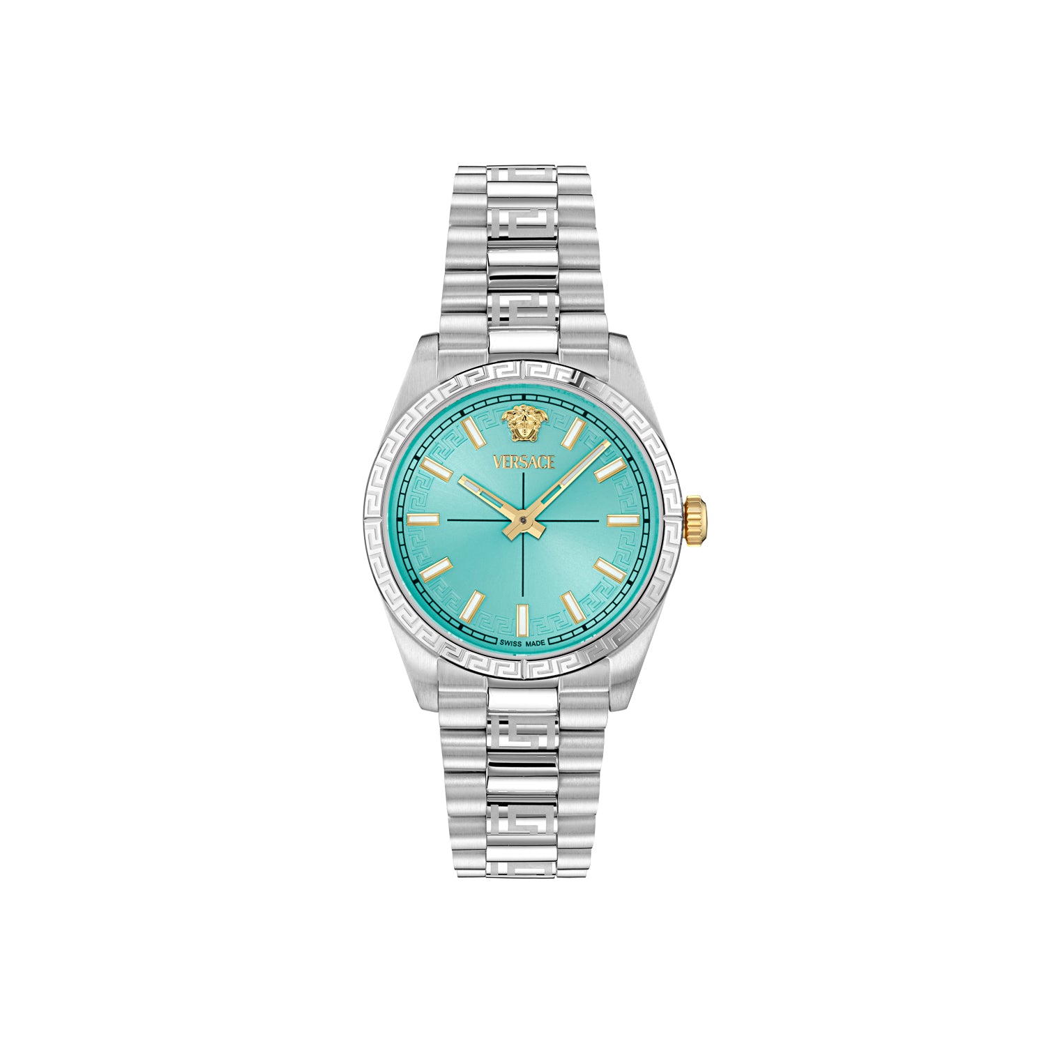 Versace Millenium L. Light Blue Round Quartz Women Watch