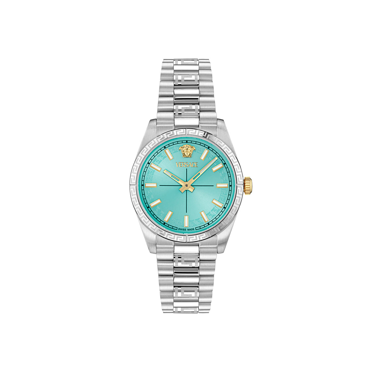 Versace Millenium L. Light Blue Round Quartz Women Watch