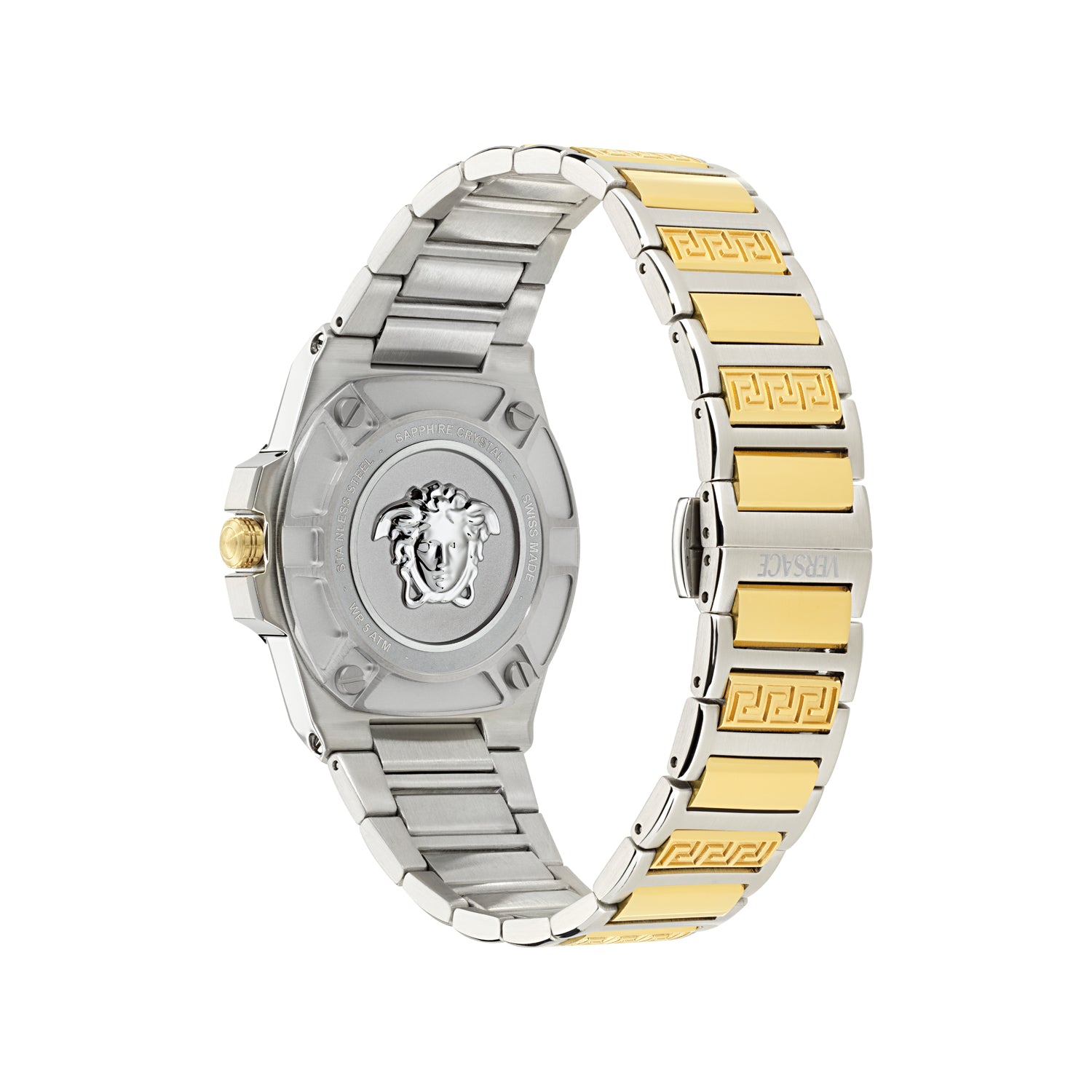 Versace Greca Reaction Lady Green Round Quartz Women Watch