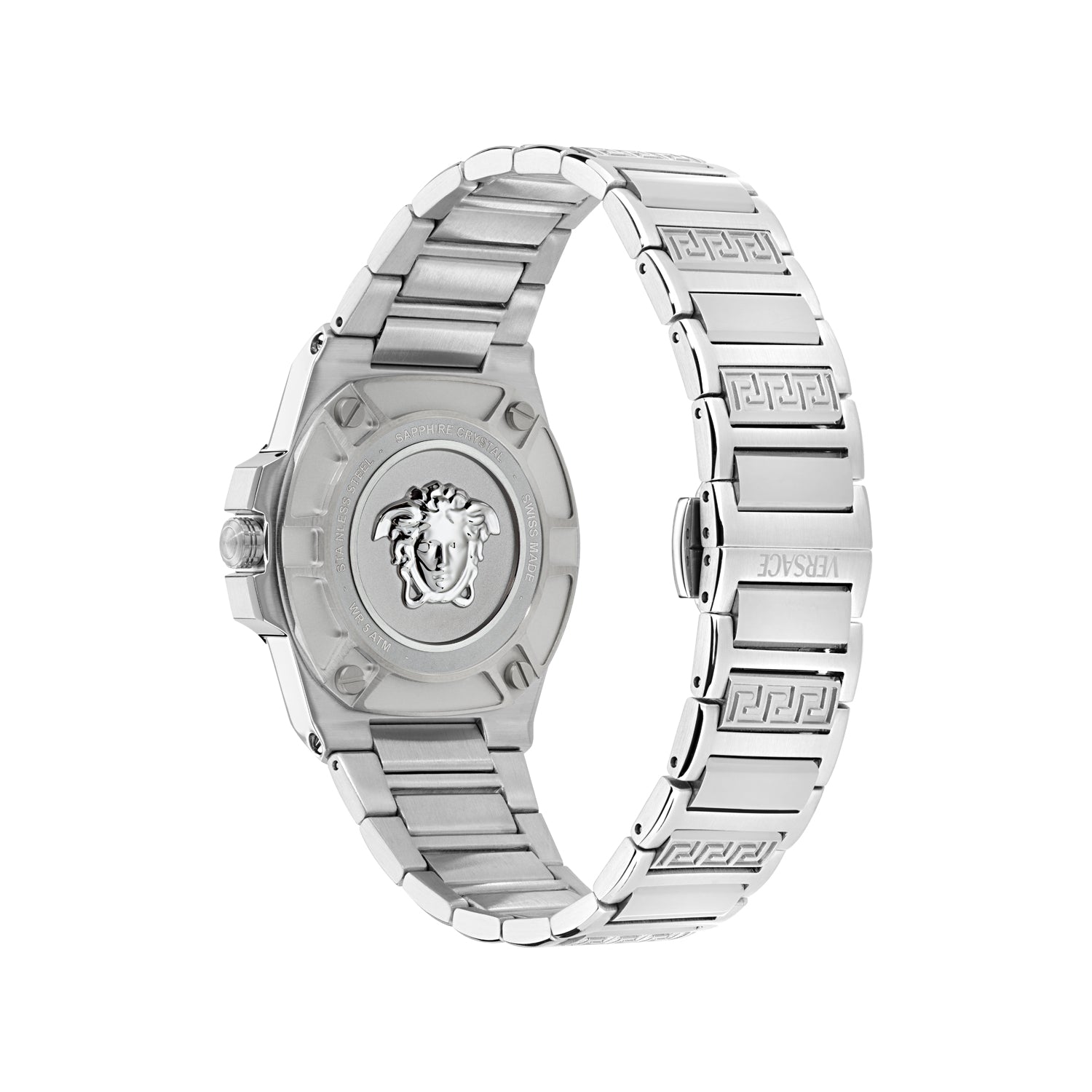 Versace Greca Reaction Lady Light Blue Round Quartz Women Watch