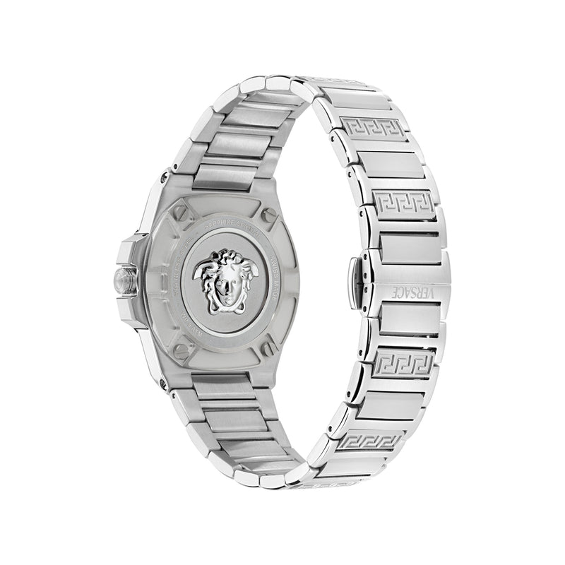 Versace Greca Reaction Lady Light Blue Round Quartz Women Watch Watch Versace