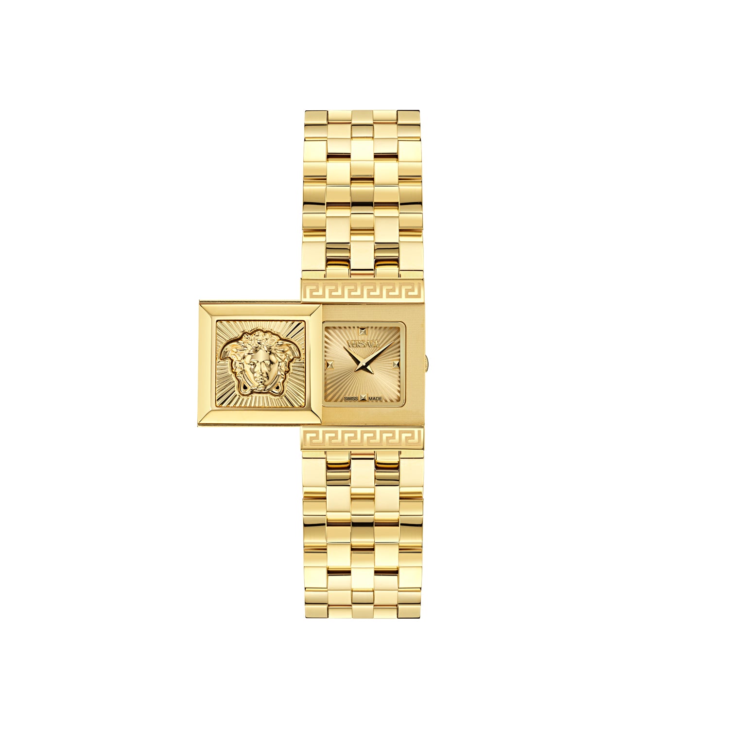 Versace Reveal Yellow Asymmetrical Quartz Women Watch