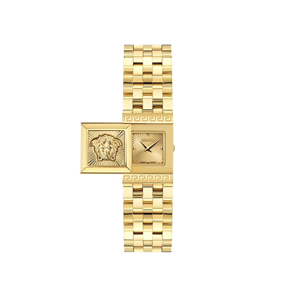 Versace Reveal Yellow Asymmetrical Quartz Women Watch
