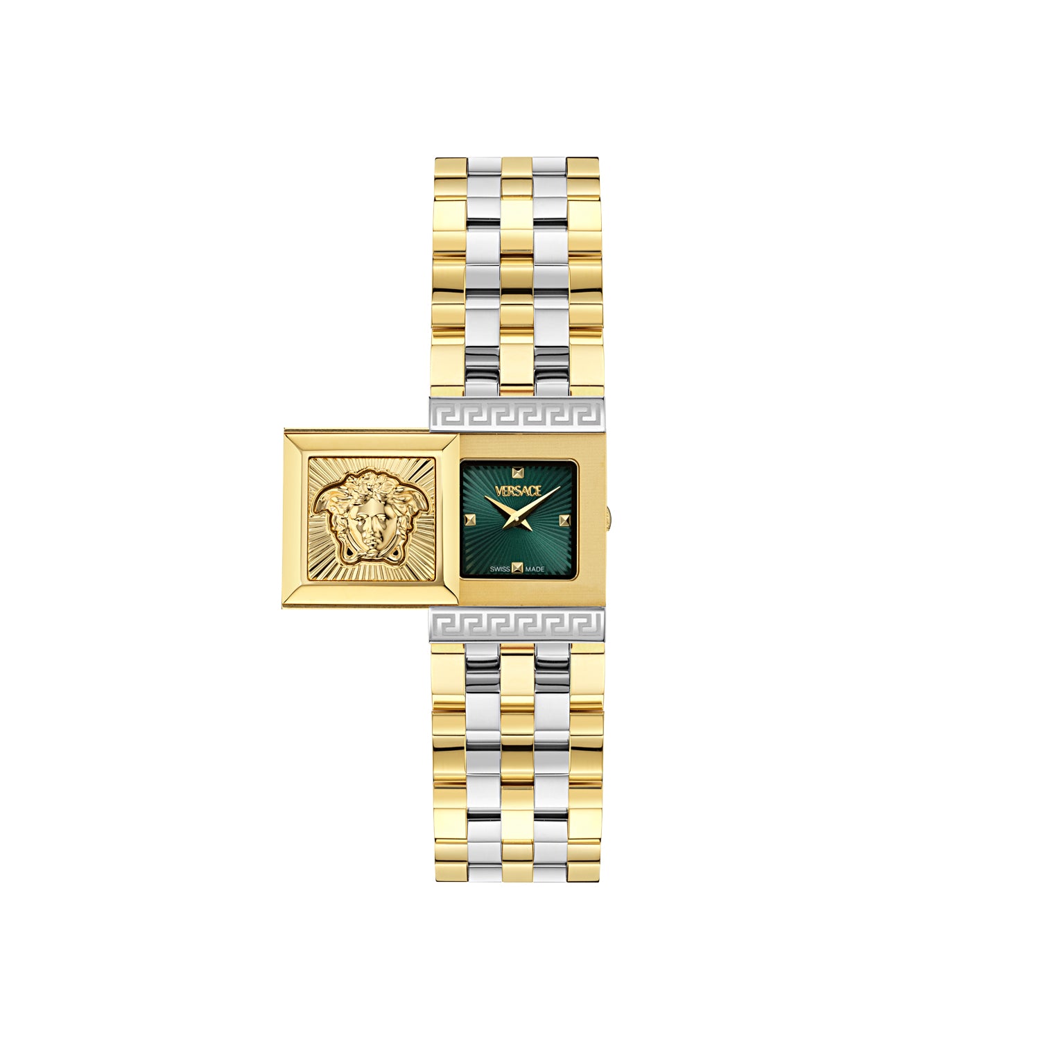 Versace Reveal Green Asymmetrical Quartz Women Watch Watch Versace