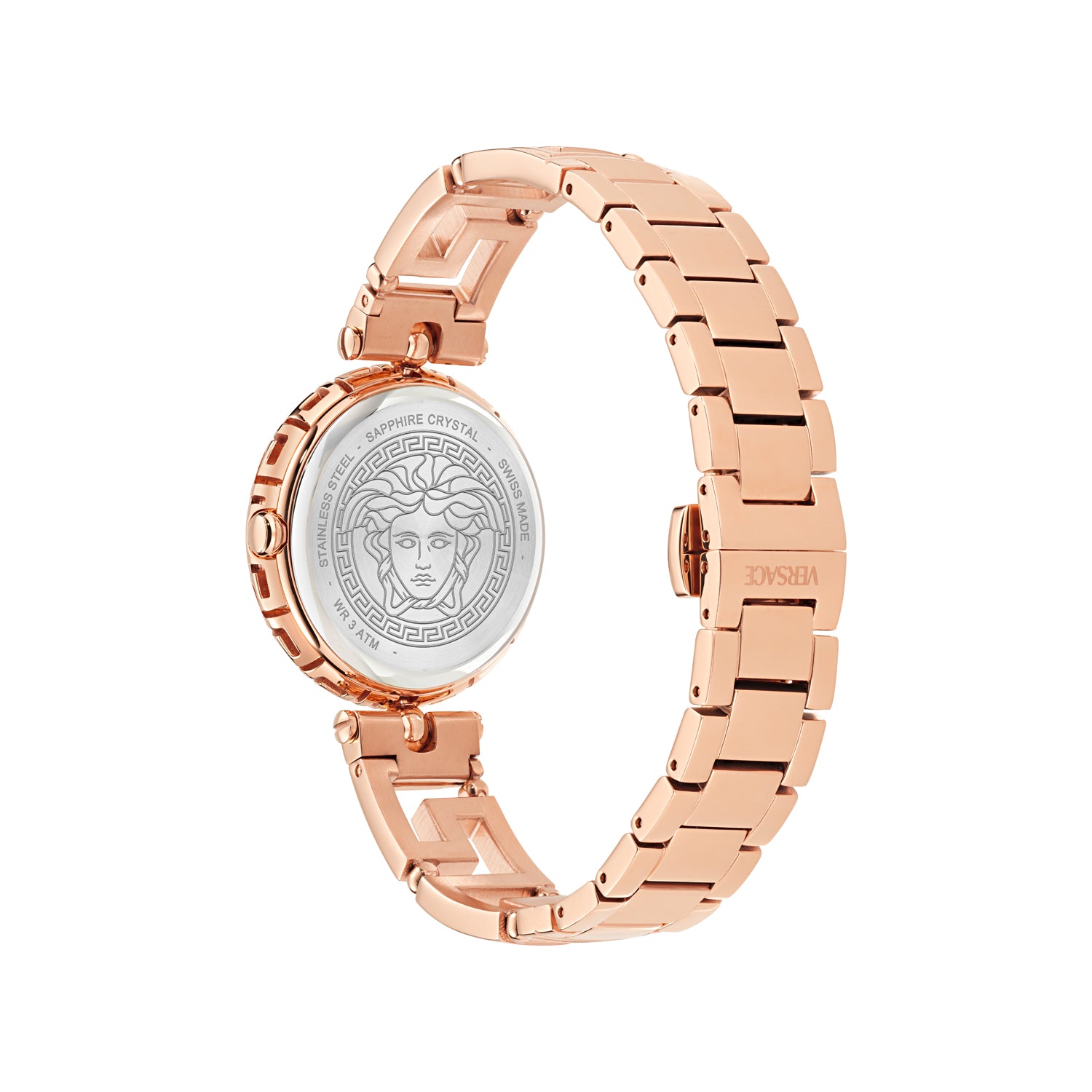 Versace Medusa Jewel Silver Round Quartz Women Watch
