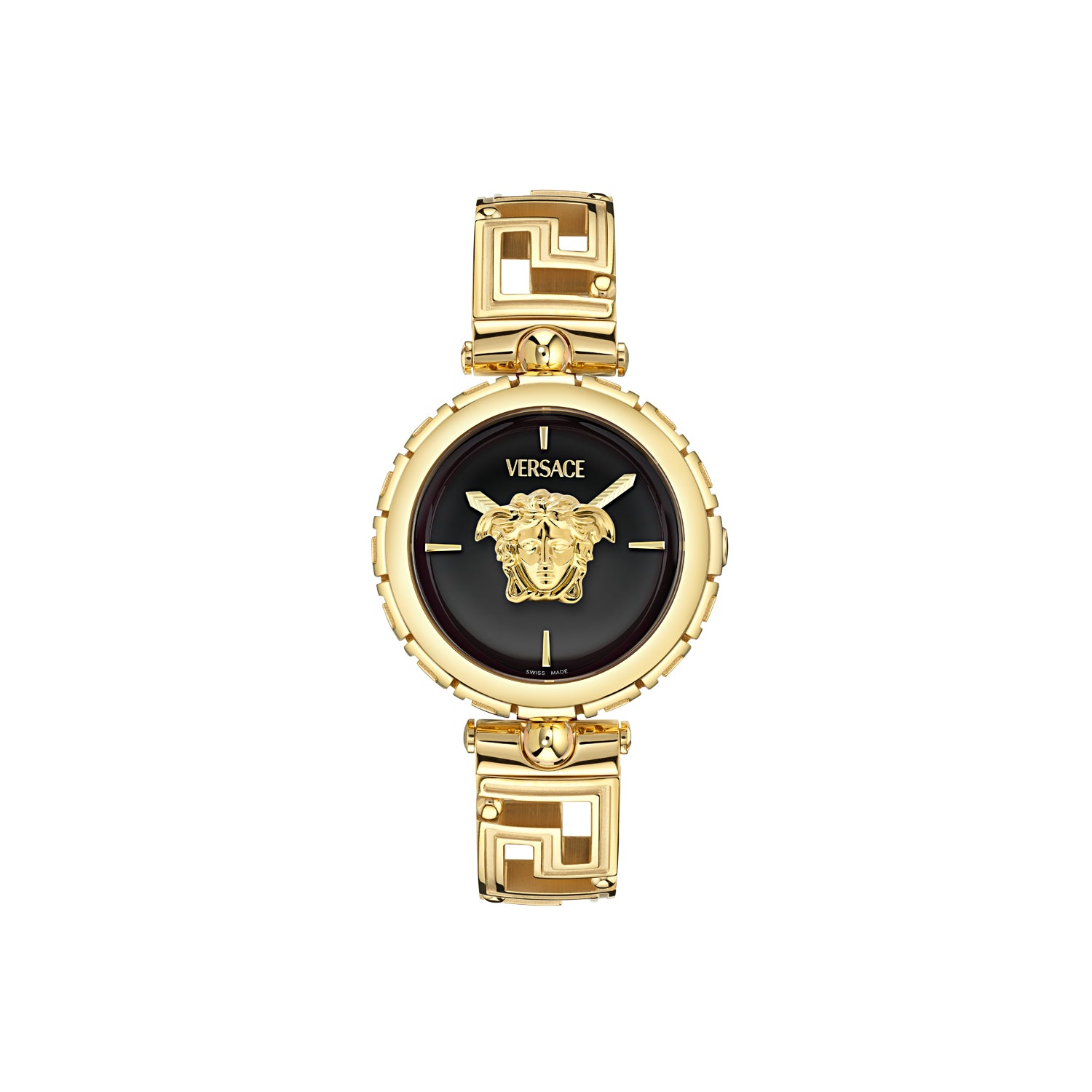 Versace Medusa Jewel Black Round Quartz Women Watch
